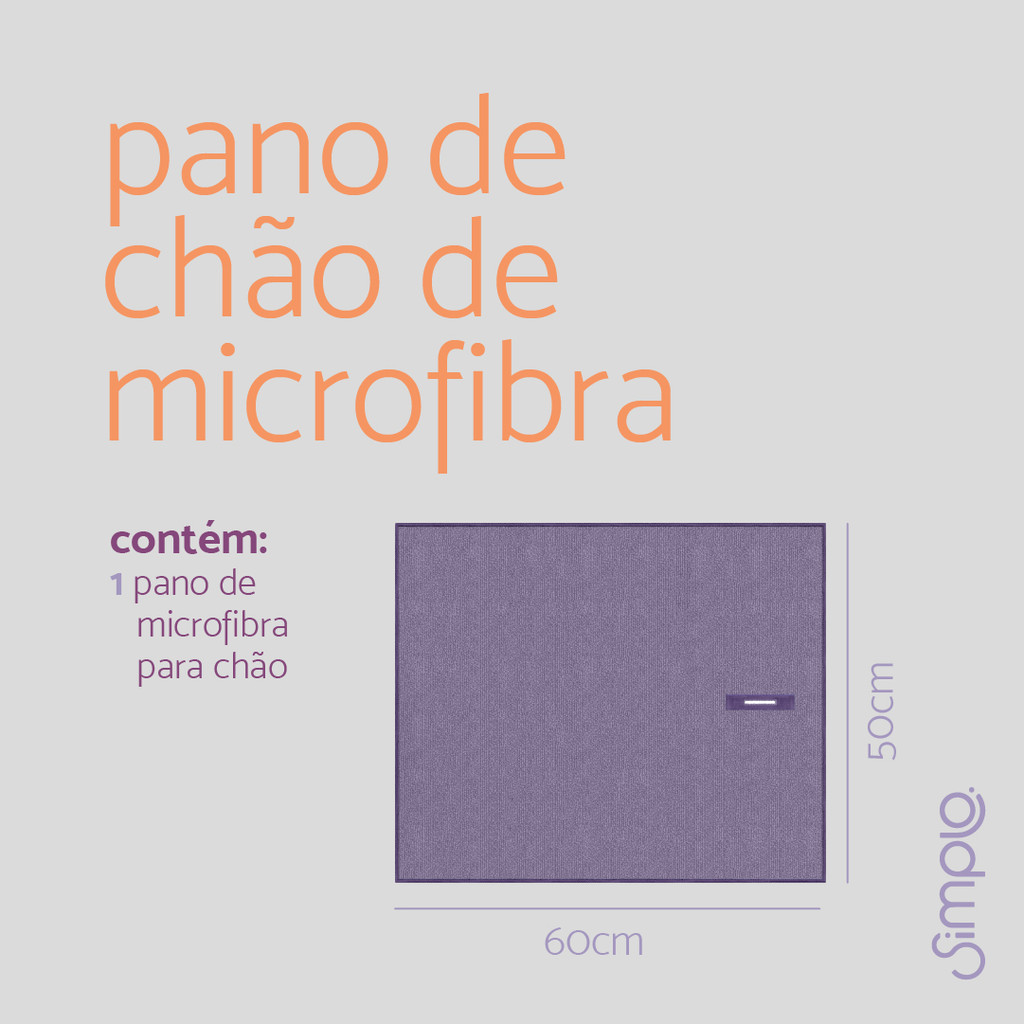 Pano de Microfibra Para Chão com Furo - Simplo · foto 2