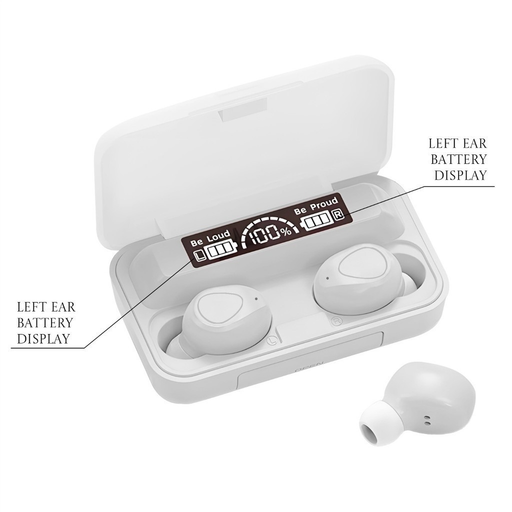 Fone De Ouvido bluetooth 5.1 M10 Sem Fio tws Estéreo Com Pod Carregador  fang
