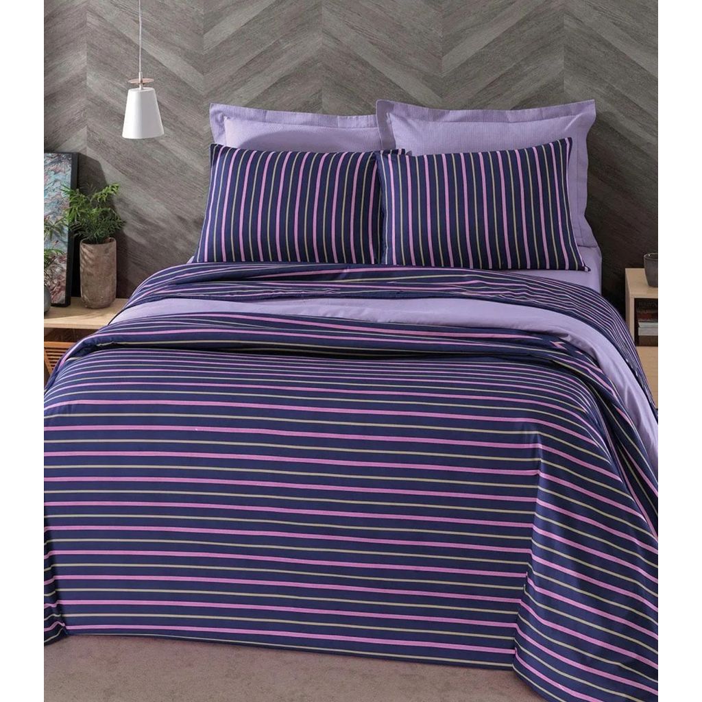 Jogo Capa de Edredom Queen 3 Peças Lar e Lazer Roxo em Oferta na Shopee