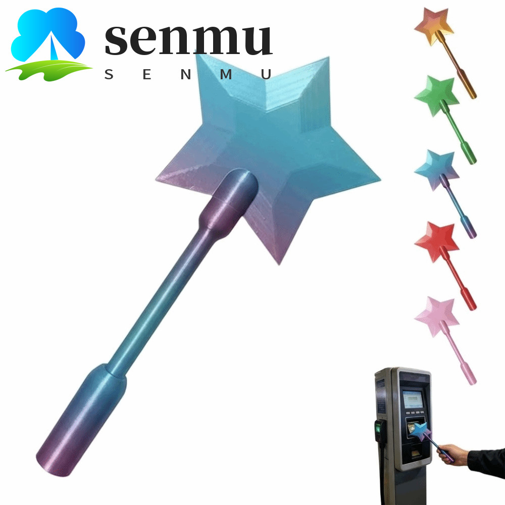 SENMU Torneira De Varinha Impressa Em 3D Para Pagar , Manga De Pagamento Sem Contato Portátil Leve , Suporte Mágica De E