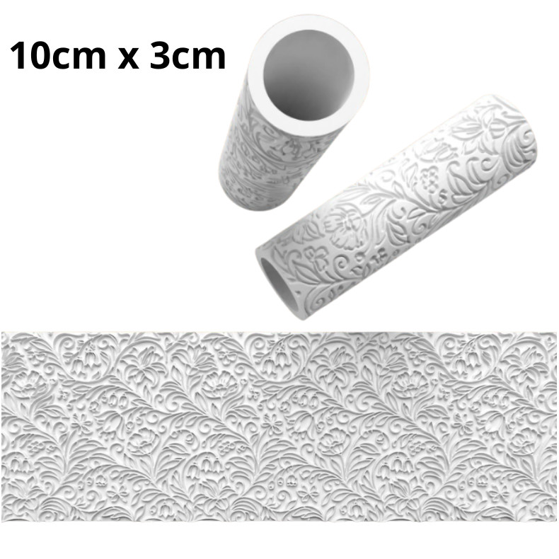 Rolo de Textura Flores 10x3 — imagem 2 de 2