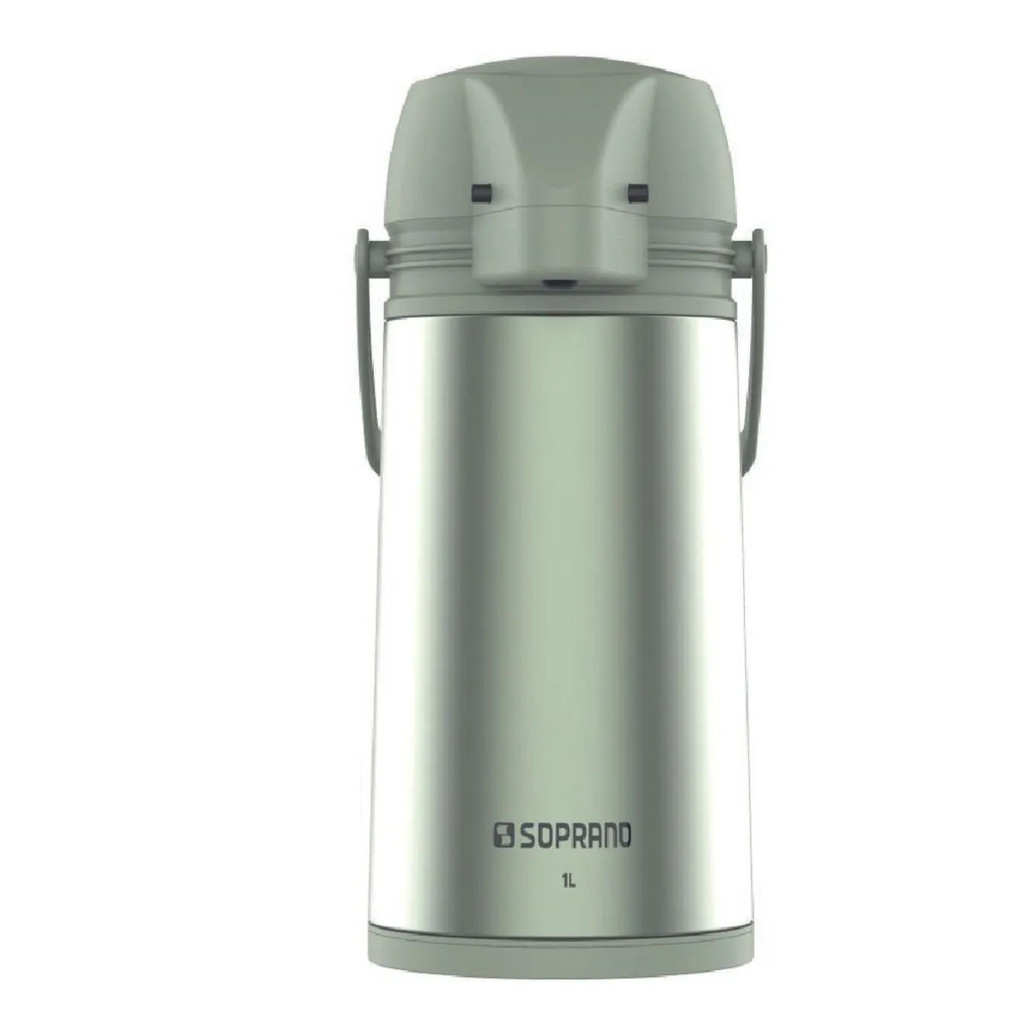 Garrafa Térmica 1 Litro Verde Figo Single Soprano em Oferta na Shopee