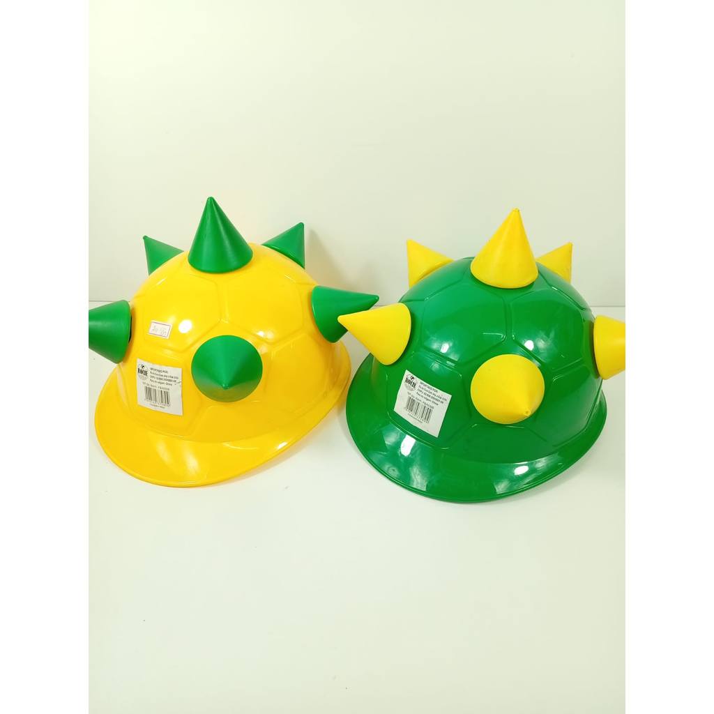 Capacete Dino Torcedor Seleção Brasileira Verde Amarelo