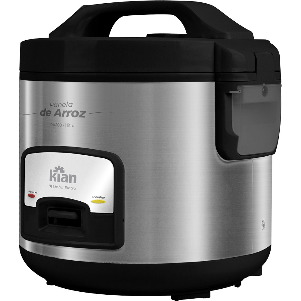 Panela De Arroz Elétrica 5 Xícaras 1L Kian PA100 Inox - 127V em Oferta na Shopee