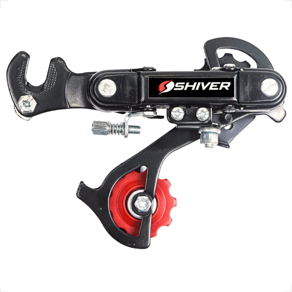 Cambio Traseiro com gancheira Shiver Compativel Tipo Shimano 6v 7v Bicicleta Bike Catraca