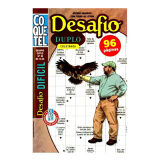 Livro Palavra Cruzada Coquetel Desafio Duplo Nível Difícil Edição Lançamento em Oferta na Shopee