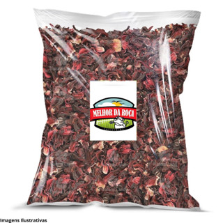 Hibisco em flor chá até 500g  Natural A Granel em Oferta na Shopee