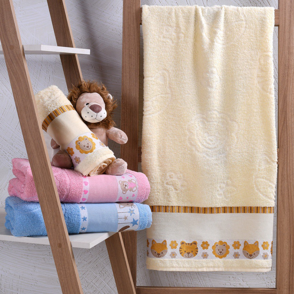 Toalha de Banho Kids Infantil Para Bordar 100% Algodão