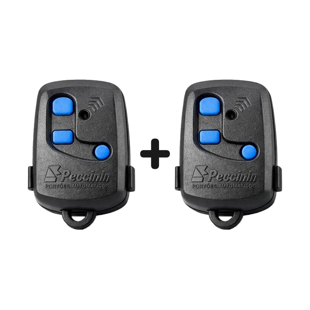 2 Capas Reposição Controle de Portão Remoto Peccinin + Membrana + Clipe Quebra Sol + Chaveirinho em Oferta na Shopee
