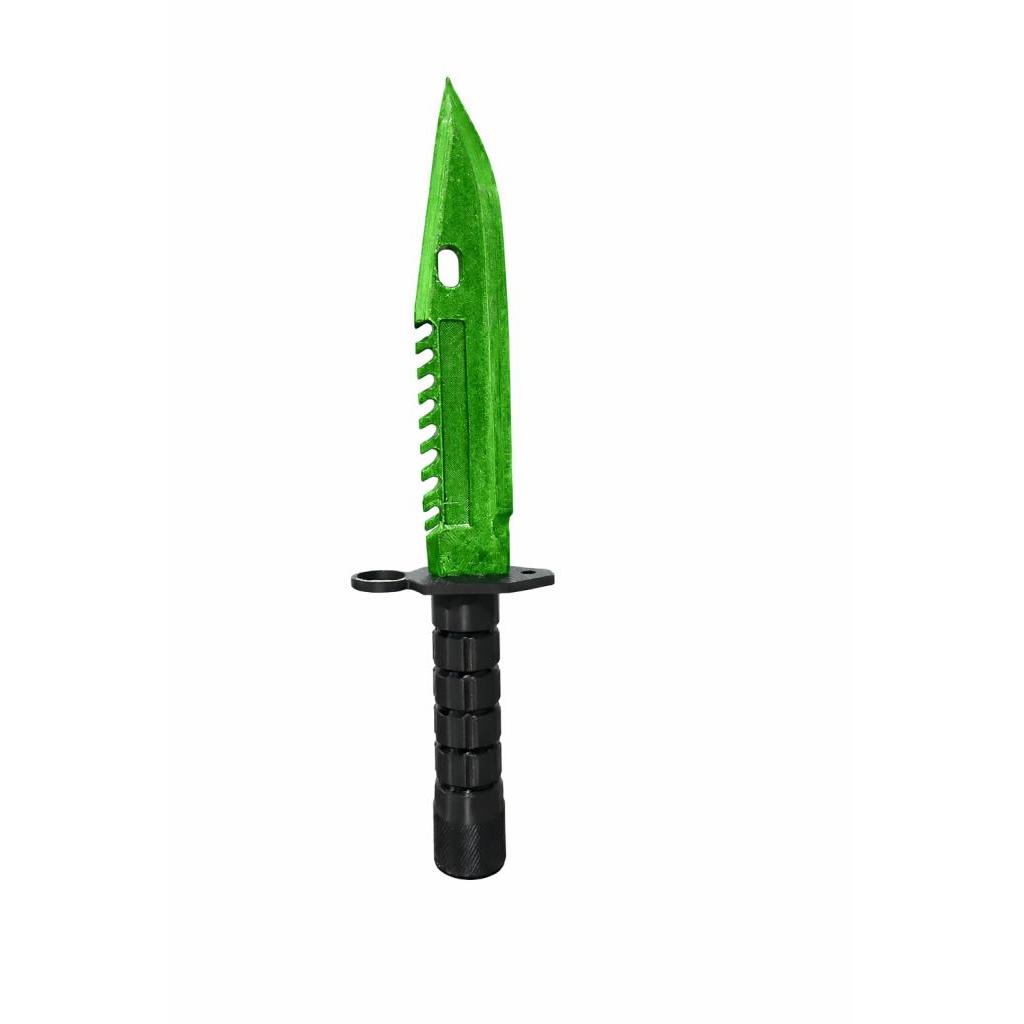 M9 Bayonet CS2 Decorativa Verde Counter Strike - Item Gamer para Setup e Coleção