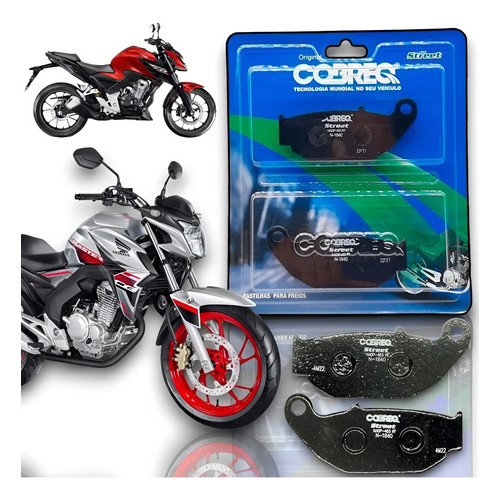 Par Pastilha Freio Dianteira Honda Cb 250f / 300f Twister Cobreq Com Abs  N-915