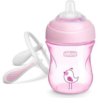 Copo Transition Cup 4M+ Menina Rosa Chicco em Oferta na Shopee