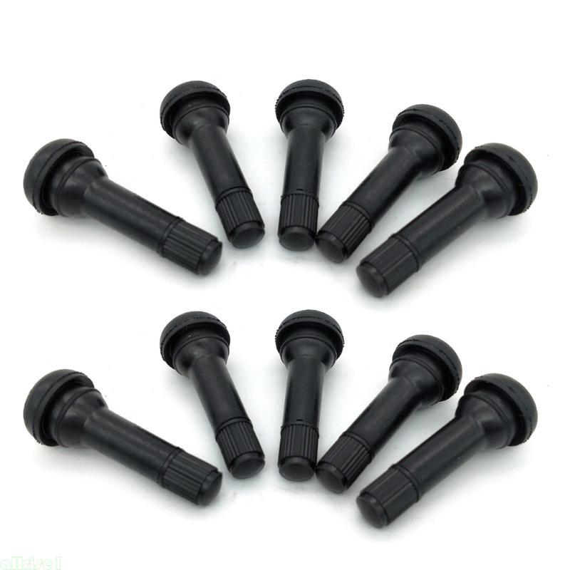 Todas As Válvulas Pneu Câmara Ar Carro Universais TR413 Hastes Borracha Preta