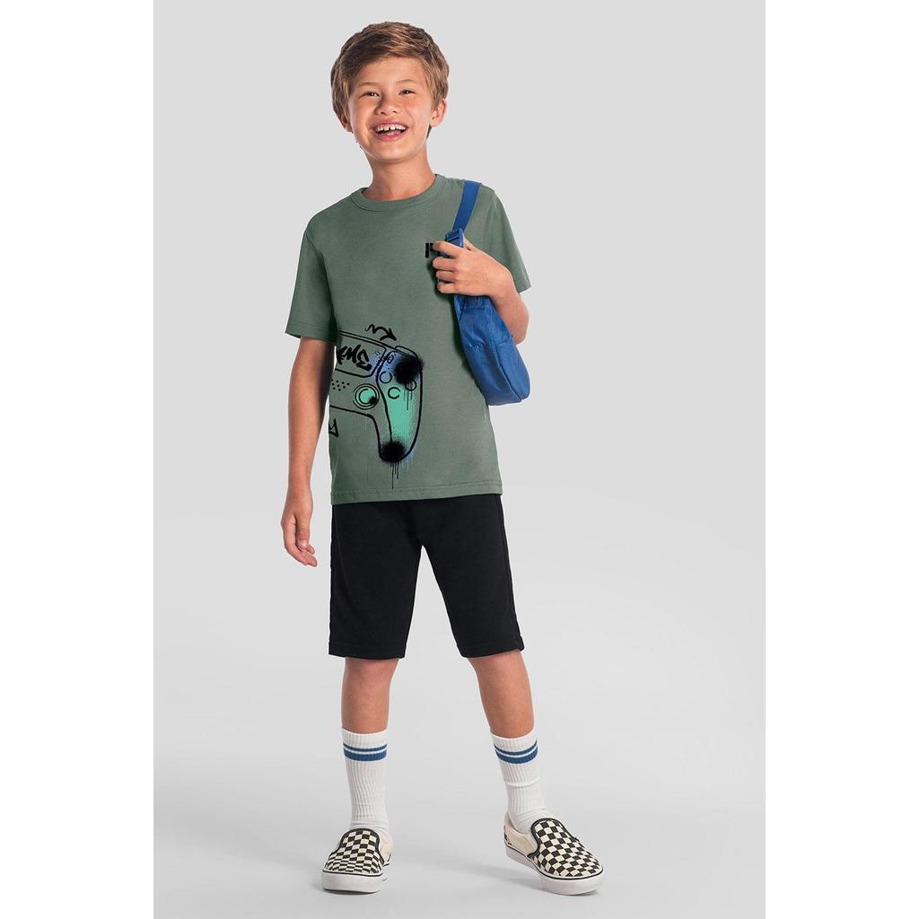 Conjunto infantil menino gamer metalizado Brandili