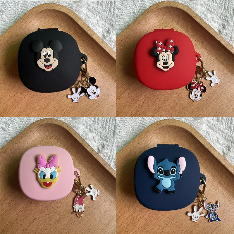 Bonito Dos Desenhos Animados Mickey Fone De Ouvido Caso Para JBL Onda flex Capa forjbl 2 Com Chaveiro