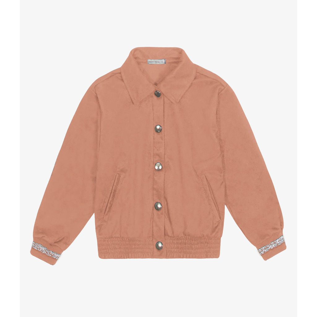 Jaqueta Infantil Suede Sarjado Trick Nick Marrom em Oferta na Shopee