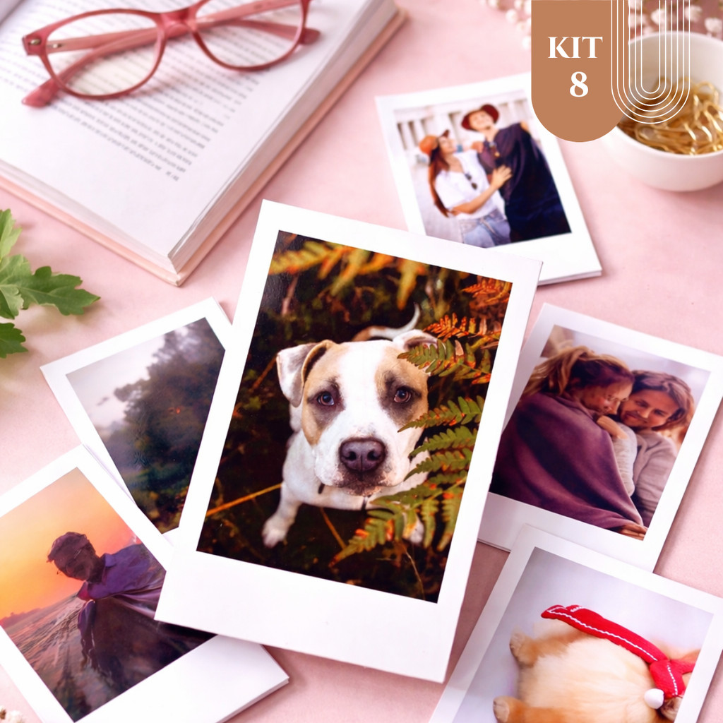 Kit 8 Fotos Mini - Revelação Profissional Presente Envio Rápido