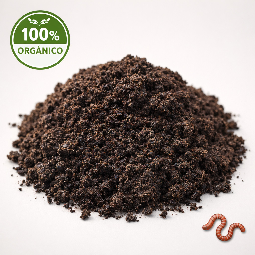 Húmus de Minhoca Orgânico para Fertilizar seu Solo e Aumentar o Crescimento das Plantas 100% Natural