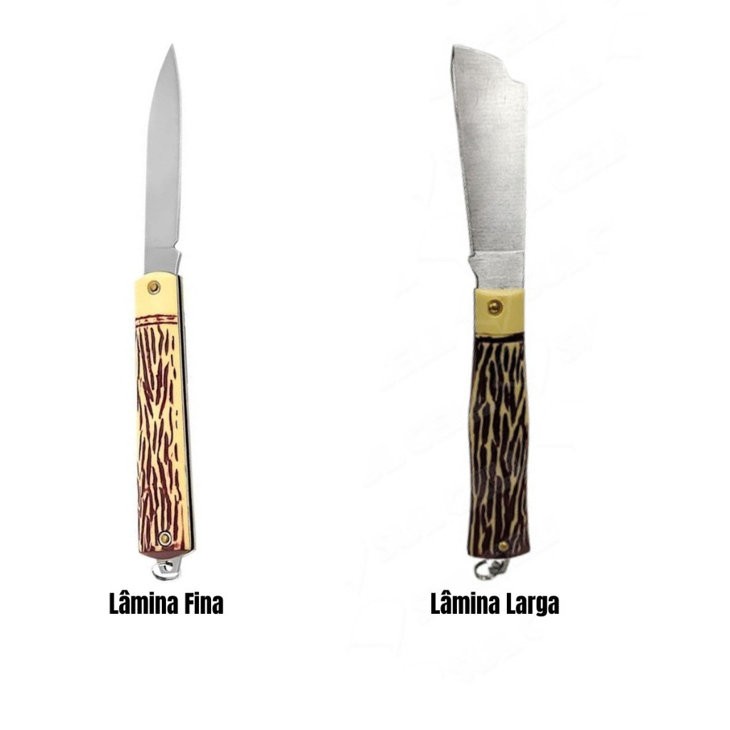 Canivete Lâmina Larga Dobrável Aço Inox 18cm Ponta Larga (OU) Ponta Fina.-zapstoreshop-zapstoreshop- em Oferta na Shopee