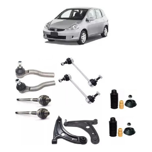 Kit Suspensao Fit 2003 2004 2005 2006 2007 C/ Bandeja