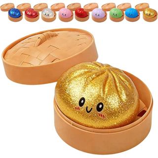 Bolinho De Glitter , Brilho Mole Com Caixa , Bolinhos De Brinquedo Sensorial Para Alívio Do Estresse