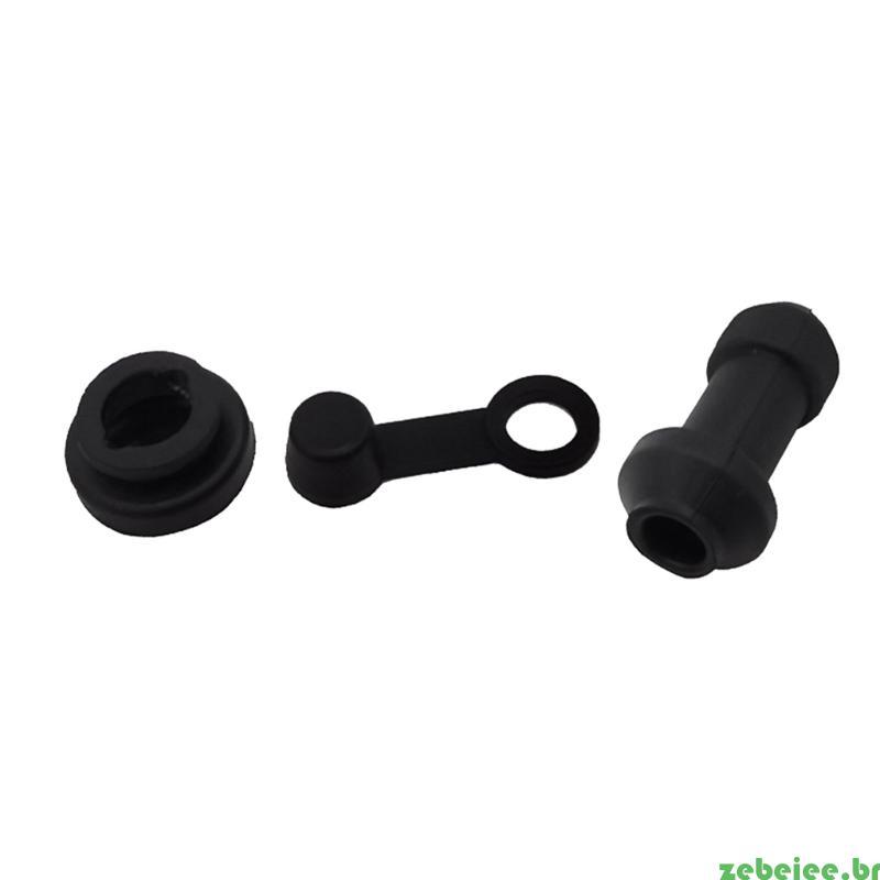 zebeiee 3 Peças Motocicleta Scooter Freio Superior Amortecedores Tampa Borracha À Prova