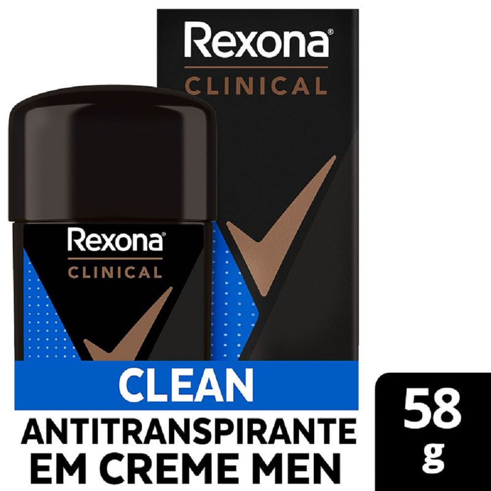 Desodorante Rexona Clinical Creme Clean 58g