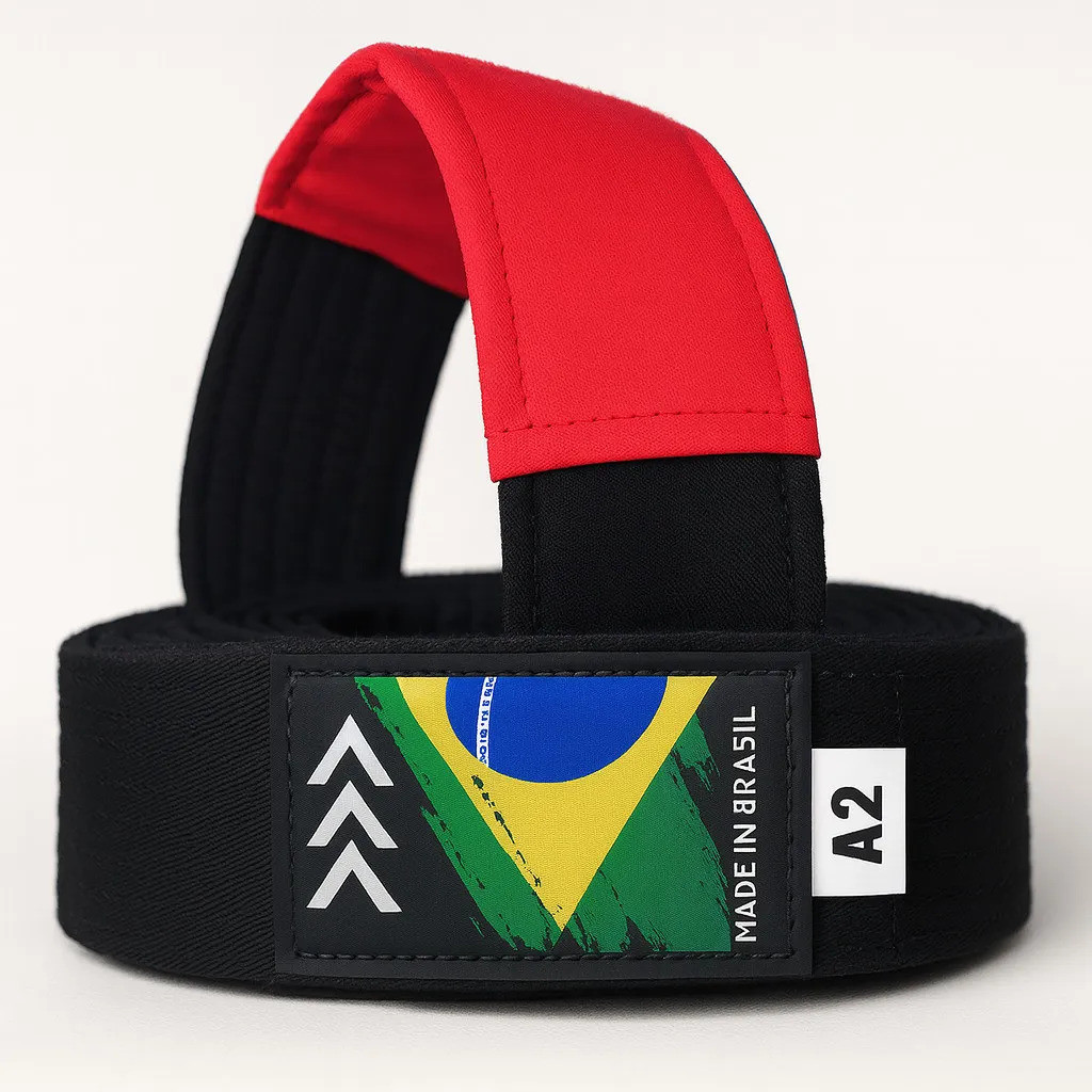 Faixa Jiu-Jitsu Profissional Sequência Com Etiqueta Bordada E Ótimo Acabamento