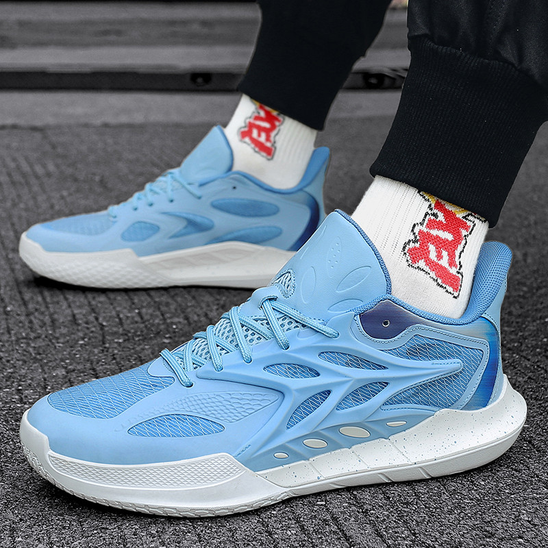 Piscando 12 tênis de basquete masculino novo estilo estudantes do ensino médio tênis de rebote leve tênis de combate rea