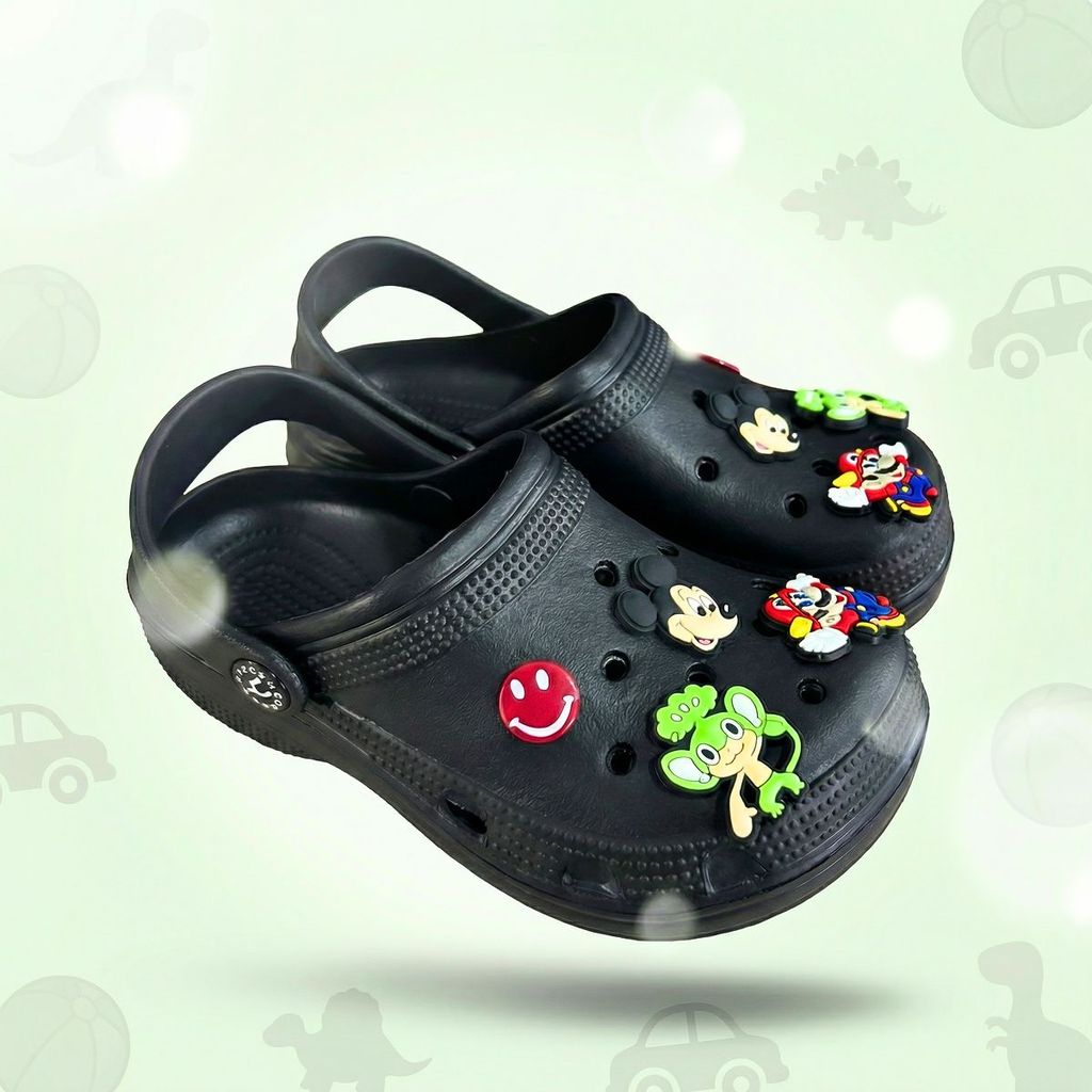 Babuche Sandália Criança Unissex + kit 6 Bottons Yvate 1902