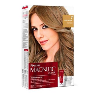 Kit Coloração Creme Amend Magnific Louro Natural 7 em Oferta na Shopee