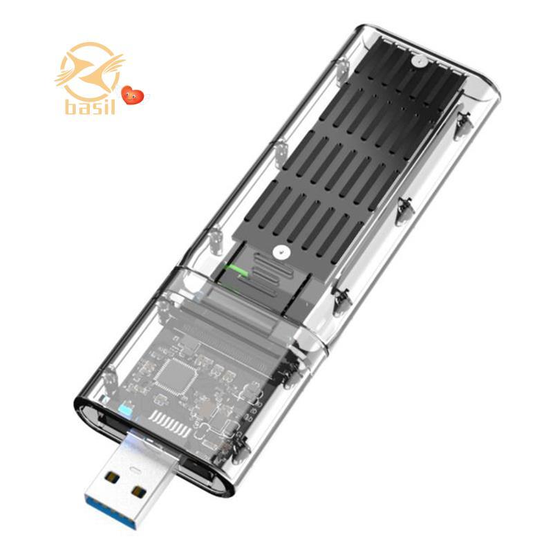 [Desconto B] Gabinete SSD Externo M . 2 NGFF De Alta Velocidade USB3.0 Gen1 5Gb/S Caixa De Disco Rígido Transparente Par