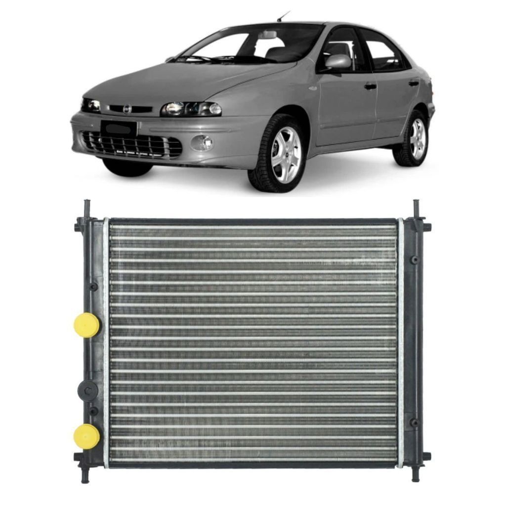 RADIADOR PARA BRAVA 1.6 MANUAL AR 2000 2001 A 2003 REACH RE13581523 CD FILIAL CAMPINAS