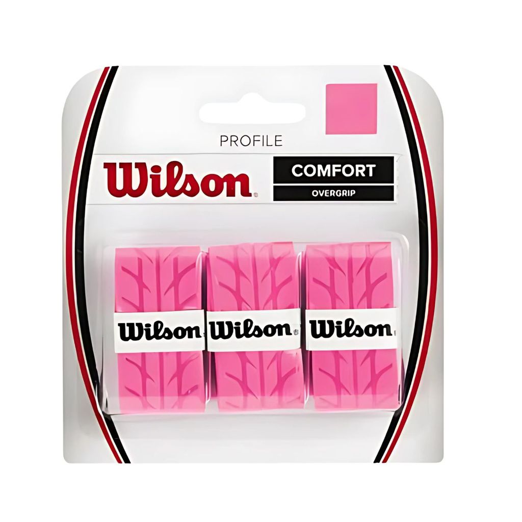 Overgrip Profile Com 3 Unidades Rosa Pink WRZ4025PK - Wilson em Oferta na Shopee