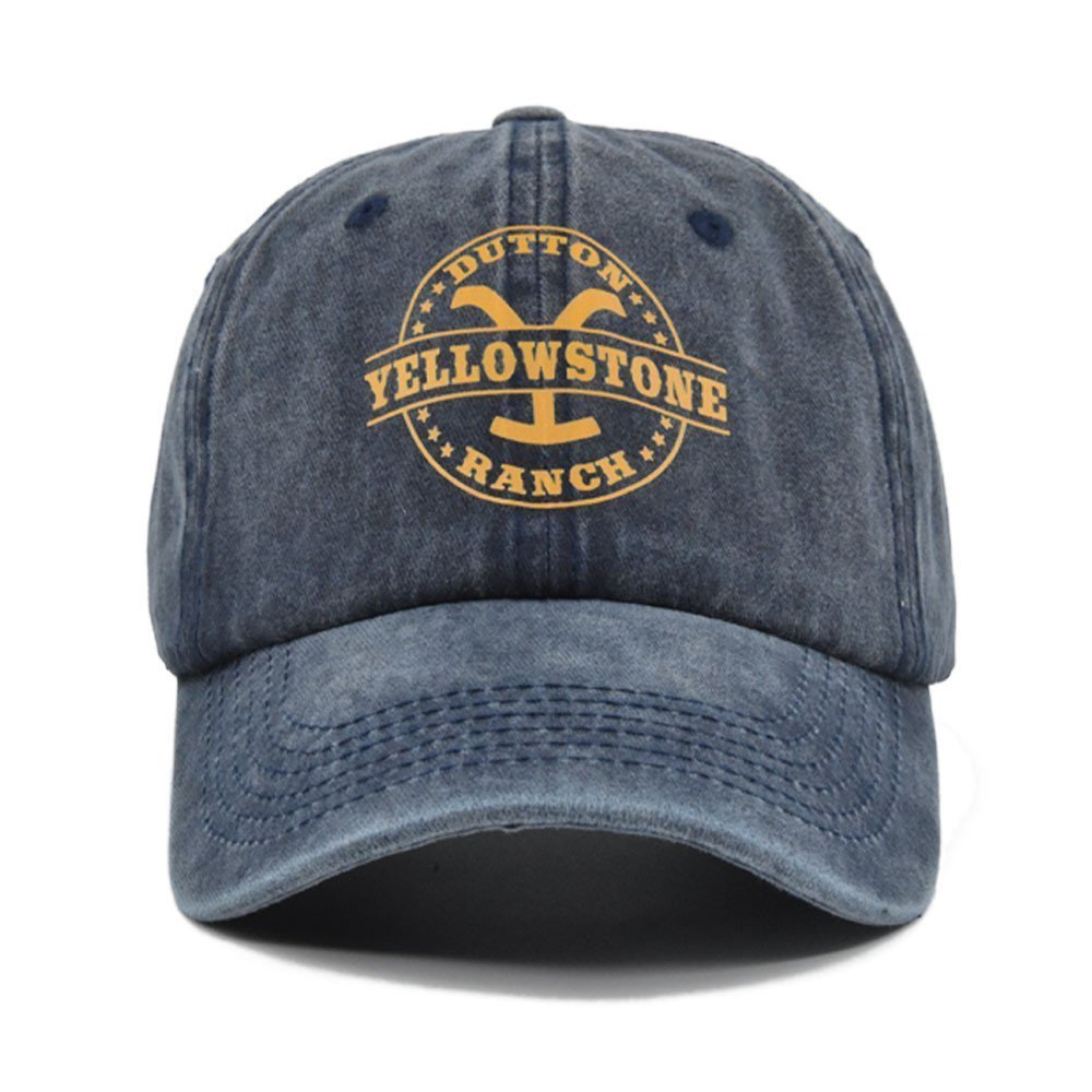 Europeu e americano Graffiti Impressão Boné De Beisebol Tela De Seda Yellowstone Peaked Cap Cap Afligido Chapéu De Sol H