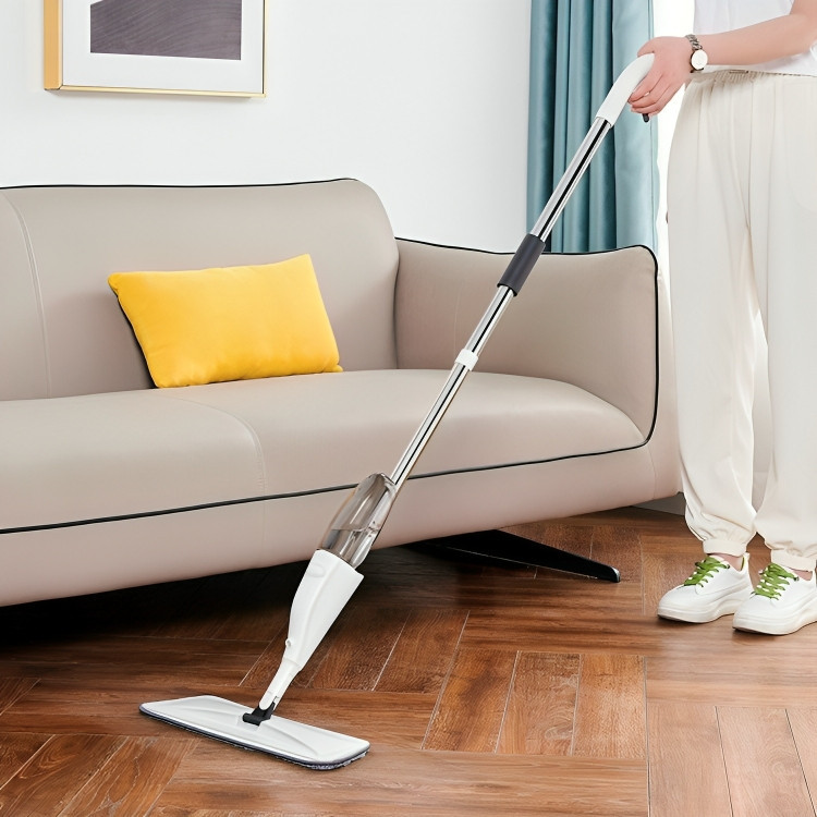 Mop Spray Giratório Limpeza Flash Mágico Rodo Esfregão Com Reservatório E Spray Rodo De Limpeza