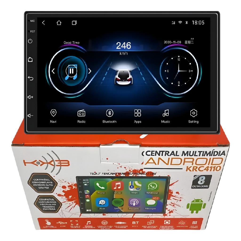 Multimídia 7 Polegadas Kx3 Krc4110 Android Octacore 2/64gb Preto