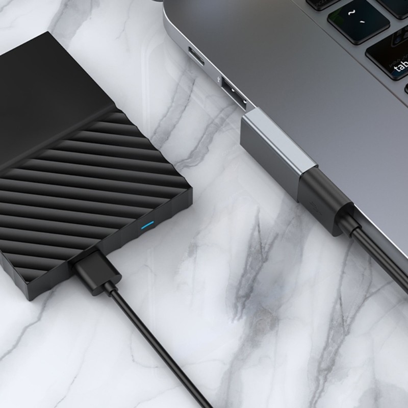 LI * 90 Graus Ângulo Reto Para Cima E Baixo USB 3.0 Fêmea Adaptador Conector Extensão Laptop PC Conversor
