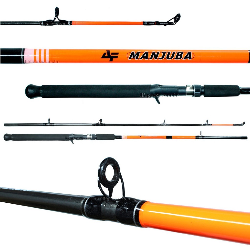 Vara Para Carretilha Albatroz Fishing Manjuba 6'0" (1,80m) 10-20Lbs - C1802 - 2 Partes"