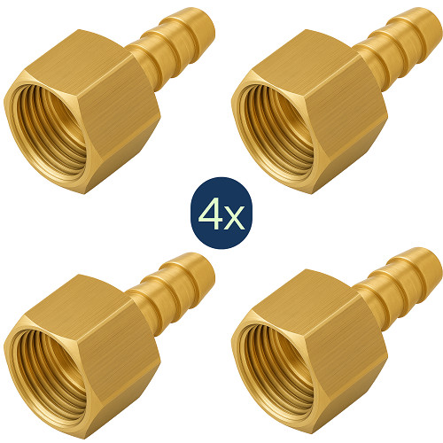 Espigão Adaptador 1/2 Fêmea Gás Encanado Forno Cooktop Universal Fogão Kit 4 Peças Qualidade