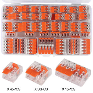 Kit 90 Peças Conector Elétrico Emenda Wago 221 Original 1, 2, 3 e 5 vias - 4mm e 6mm++Makeupnails++ em Oferta na Shopee