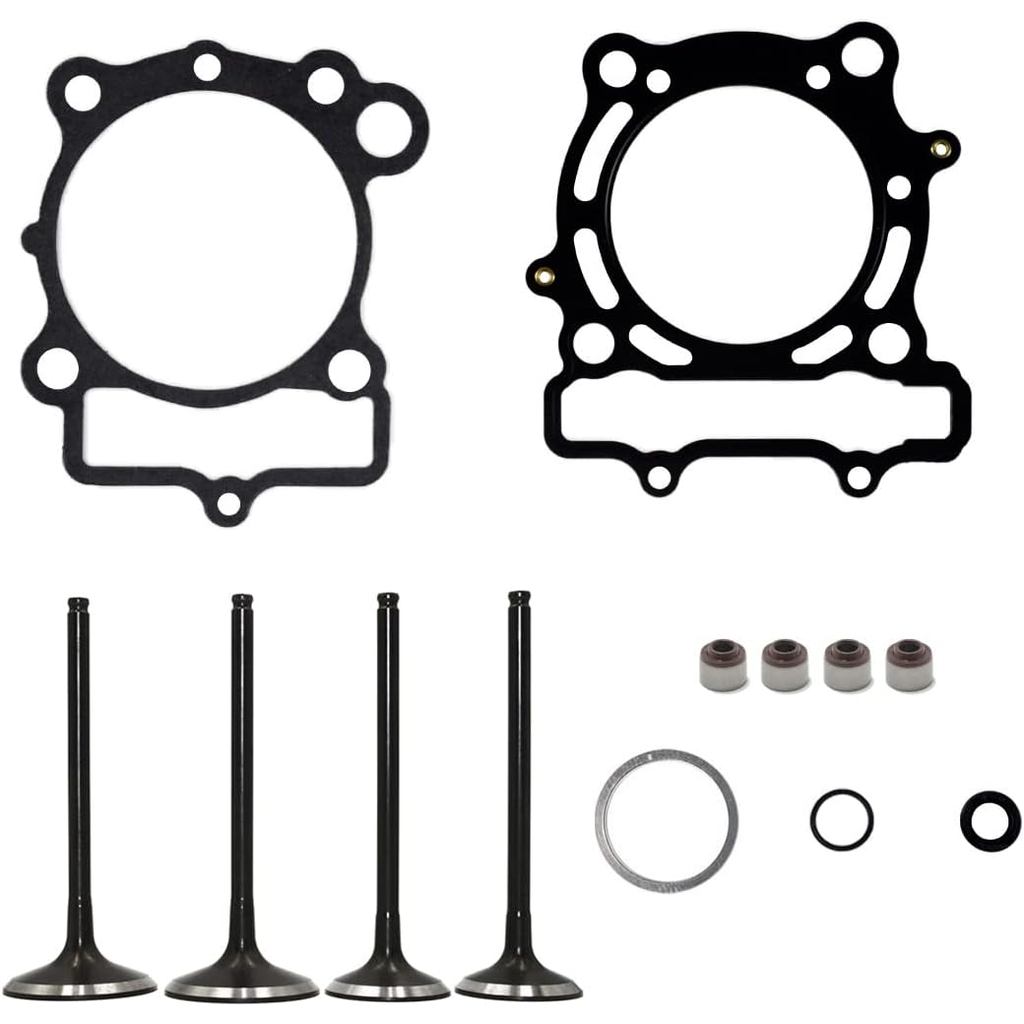 Kit de Junta de Válvula de Admissão e Escape do Motor Compatível com Kawasaki KX250F 2004-2008 2005 2006 2007