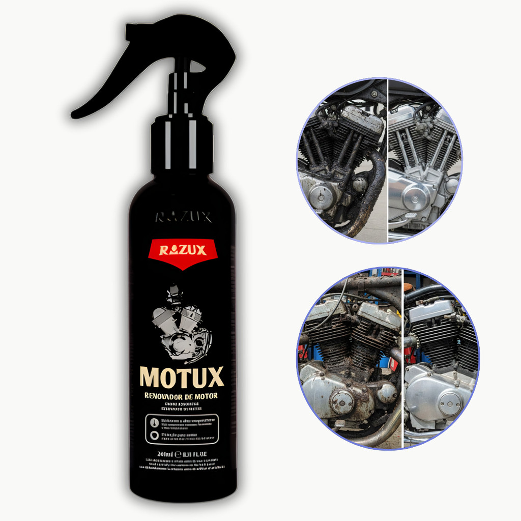 Verniz De Motor Renovador Brilho Proteção Motux Razux 240ml