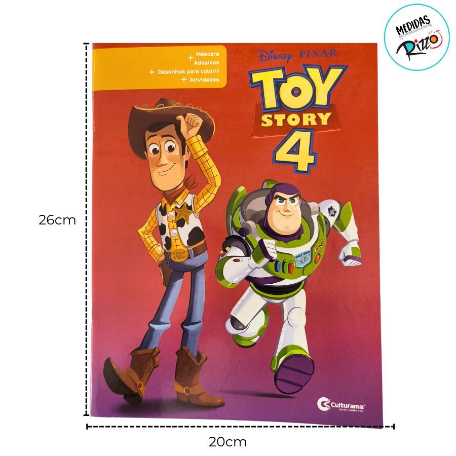 Livro de Atividades e Adesivos - Toy Story - Disney Original - 1 unidade - Rizzo · foto 2