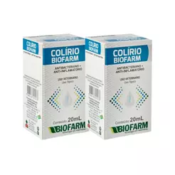 Kit 2 Colírio Antibacteriano e Anti-inflamatório Biofarm - 20ml
