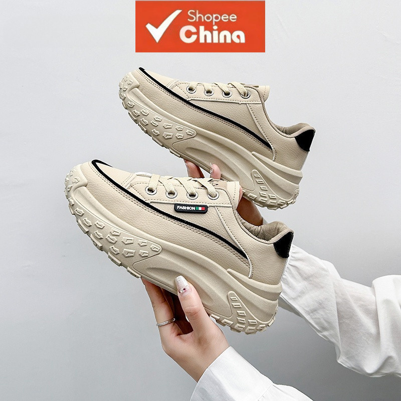 Sapatos masculinos para mulheres, novos tênis grossos para estudantes, casuais e respiráveis RCYA