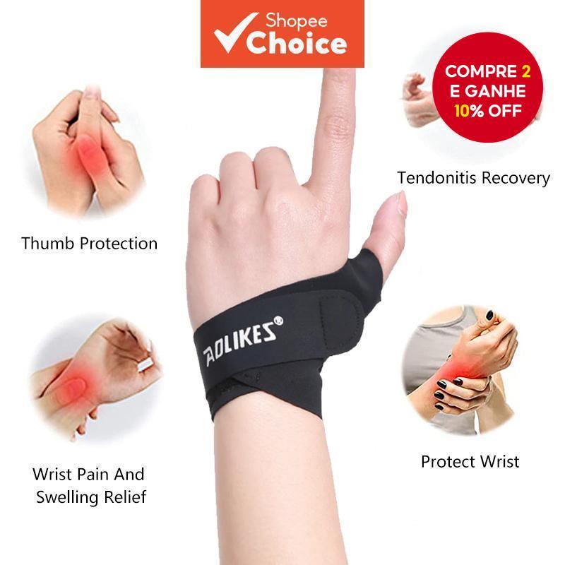 Pulseira De Apoio Do Polegar Ajustável Fractura Da Fratura Túnel Cárpico Esportivo