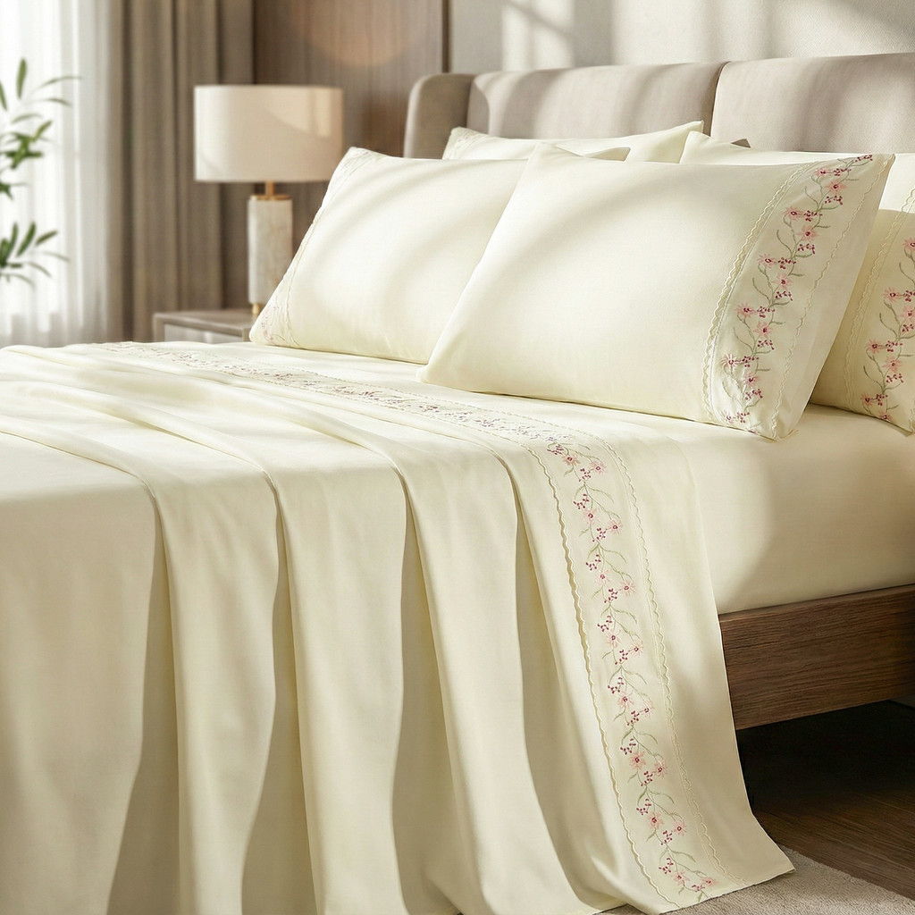 Jogo de Lençol 04 Peças Percal 300 Fios Fiorelle