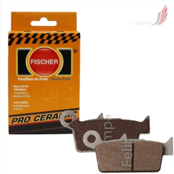 Pastilha Freio Traseira Fischer FJ1030PC XRE 300 Sem ABS NX400 Falcon D-Tracker