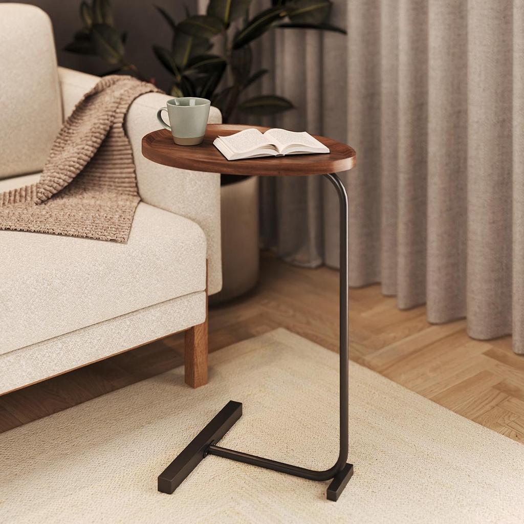 Mesa de Apoio Oval G7003 com Pés em Metal em Oferta na Shopee